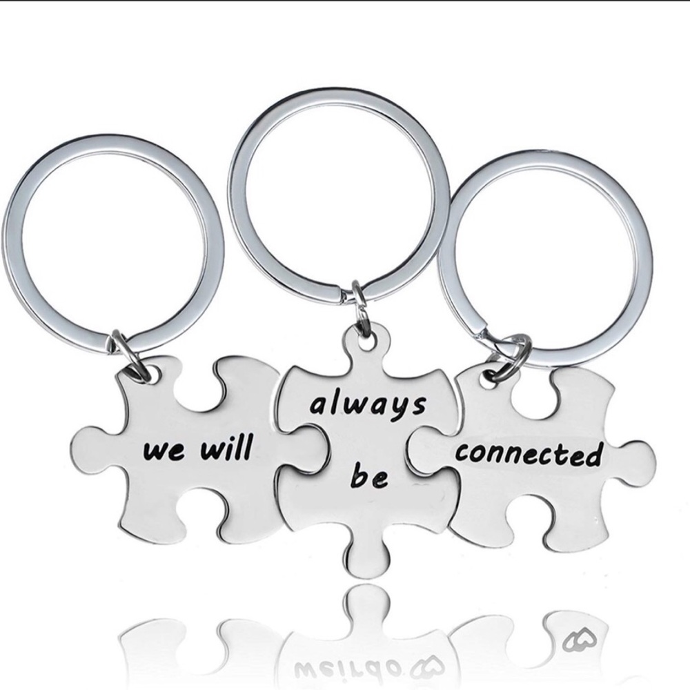 🥂We Will Always Be Connected Keychain Set🥂